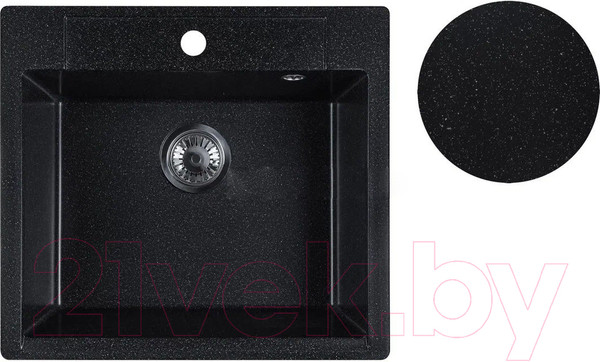 Изображение товара Мойка кухонная Marblan Cubi (черный)