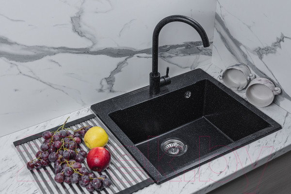Изображение товара Мойка кухонная Marblan Cubi (черный)
