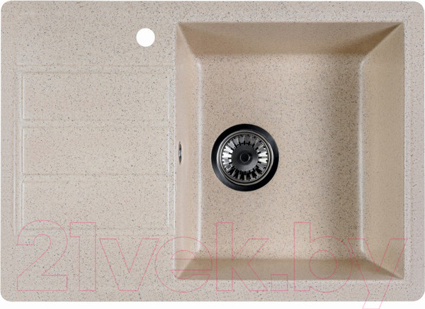 Изображение товара Мойка кухонная Marblan Recta R (гранит, с сифоном)