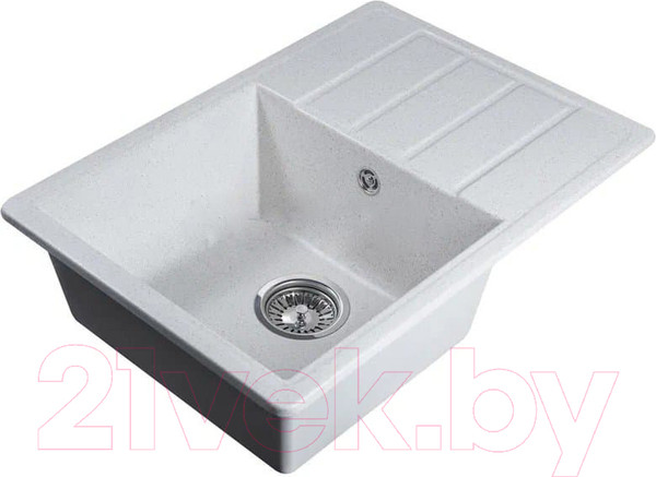 Изображение товара Мойка кухонная Marblan Recta L (бежевый, с сифоном)