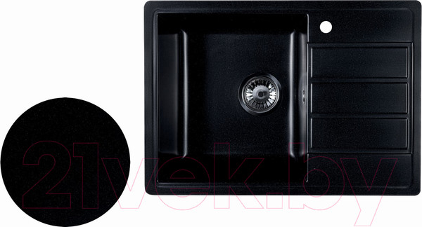 Изображение товара Мойка кухонная Marblan Recta L (оникс)