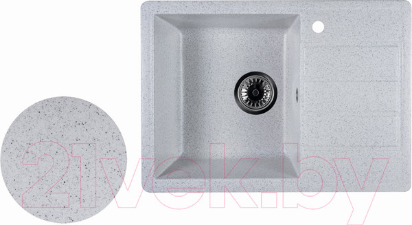 Изображение товара Мойка кухонная Marblan Recta L (серый)