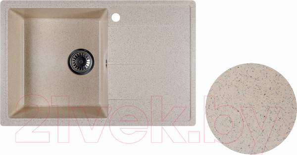 Изображение товара Мойка кухонная Marblan Magnum L (гранит, с сифоном)