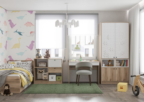 Изображение товара Письменный стол Стендмебель Киви СТ-01 (белый/дуб делано)