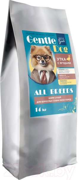 Изображение товара Сухой корм для собак Pet's Brunch ДжентлДОГ Утка с ягодами (14кг)