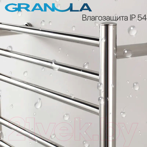 Изображение товара Полотенцесушитель электрический GRANULA Виста 40х60 D32 (кнопка)