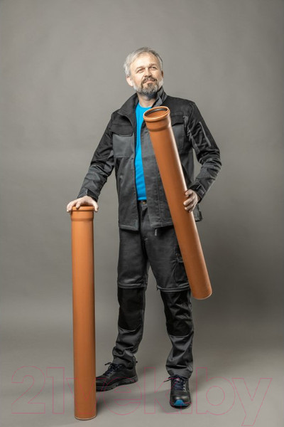 Изображение товара Куртка рабочая Hoegert Edgar HT5K284-2-2XL (серый)