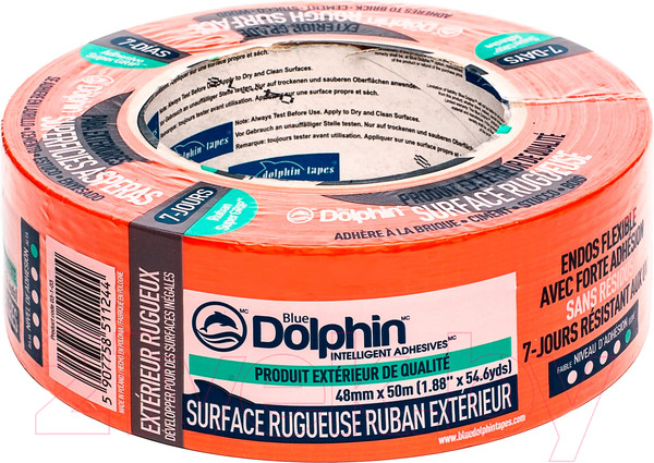 Изображение товара Лента малярная Blue Dolphin 0.048x20м (оранжевый)