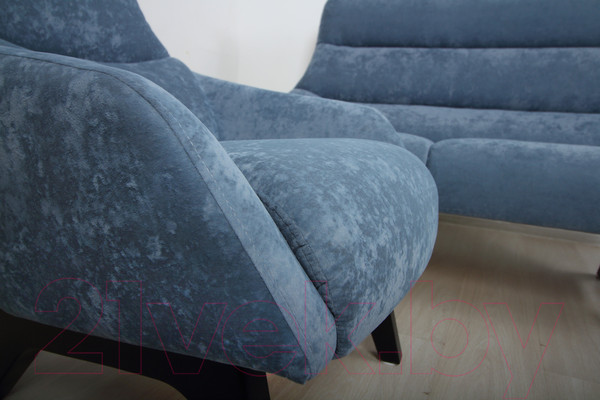 Изображение товара Кресло мягкое DiArt Стайл 1П (велюр Romace Slate)