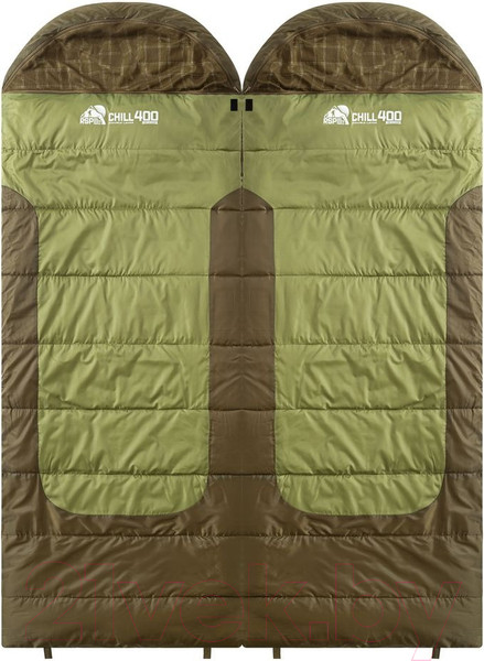Изображение товара Спальный мешок RSP Outdoor Chill 400 / SB-СH-2Х200-GNBR-R (зеленый/коричневый)