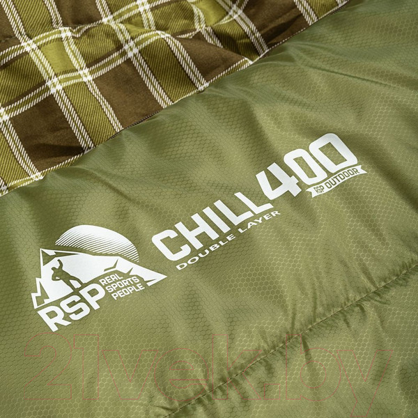 Изображение товара Спальный мешок RSP Outdoor Chill 400 / SB-СH-2Х200-GNBR-L (зеленый/коричневый)