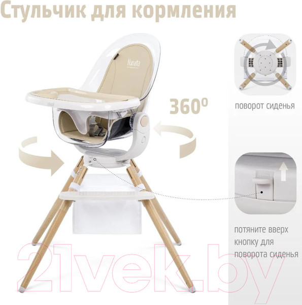 Изображение товара Стульчик для кормления Nuovita Gourmet G2 (бежевый)