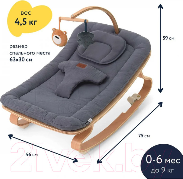 Изображение товара Детский шезлонг Nuovita Inizio i1 (муссон)