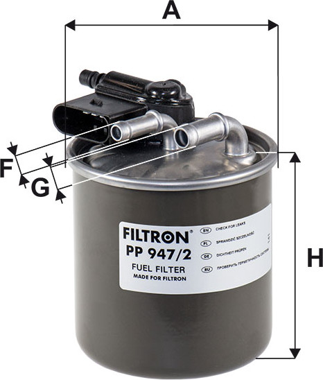 Изображение товара Топливный фильтр Filtron PP947/2