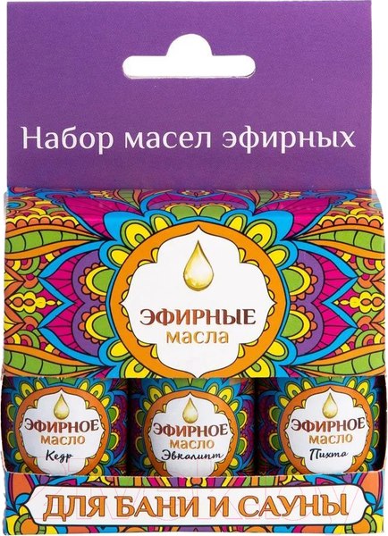 Изображение товара Набор эфирных масел Невский банщик Б70401 (3x15мл)