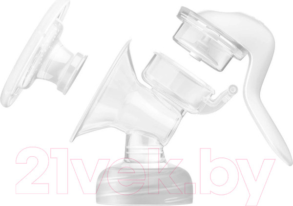 Изображение товара Молокоотсос ручной Philips AVENT С контейнерами и бутылочкой / F24001 (125мл)