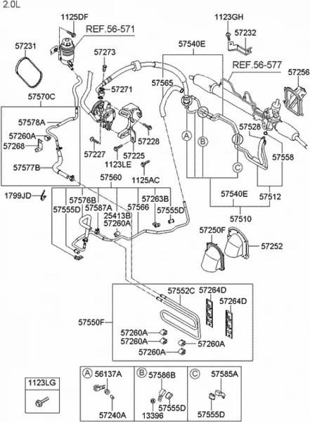Изображение товара Ремень генератора Hyundai/KIA 571702D101