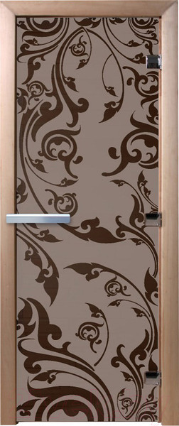 Изображение товара Стеклянная дверь для бани/сауны Doorwood Венеция 70x190 / DW02929 (графит матовый)