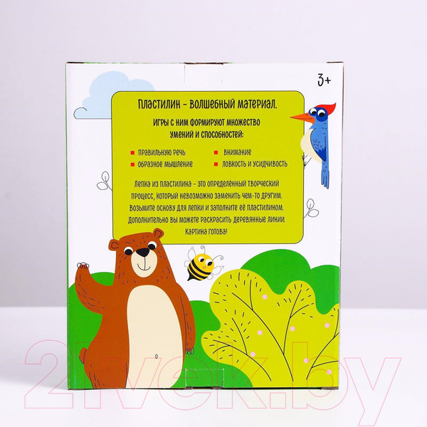 Изображение товара Набор для творчества Лесная мастерская Пластилиновые картинки. Машина / 5573054