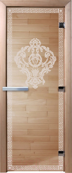 Изображение товара Стеклянная дверь для бани/сауны Doorwood Версаче 70x190 / DW01318 (прозрачный)