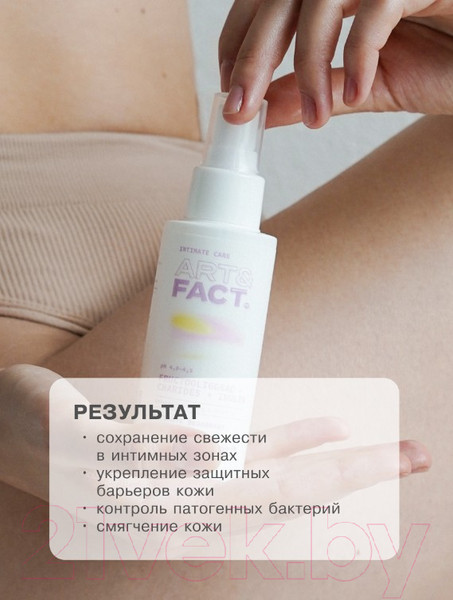 Изображение товара Спрей для интимной гигиены Art&Fact Fructooligosaccharides + Inulin Освежающий (100мл)