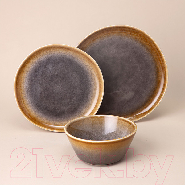 Изображение товара Набор столовой посуды Lefard 191-306 (коричневый)