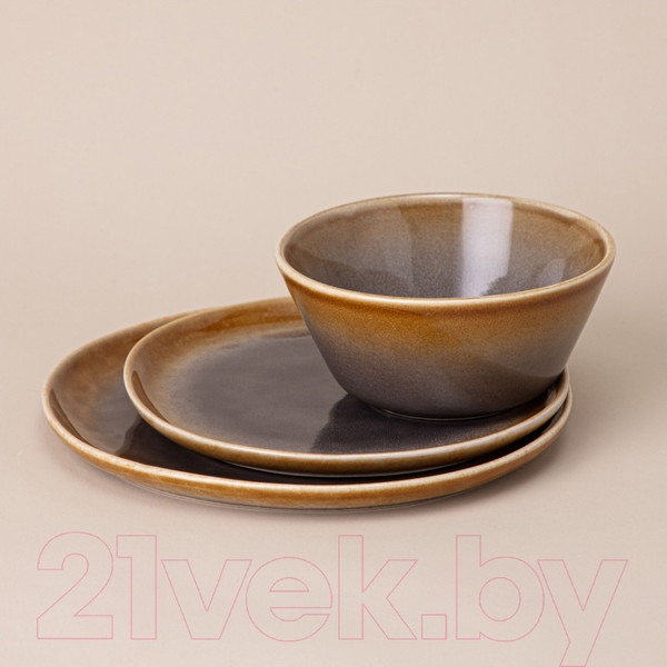 Изображение товара Набор столовой посуды Lefard 191-306 (коричневый)