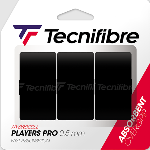 Изображение товара Грип для большого тенниса Tecnifibre Pro Players Noir / 52ATPPLABK (3шт, черный)