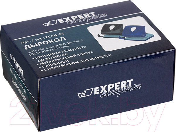 Изображение товара Дырокол Expert Complete ECPH-04 (черный)