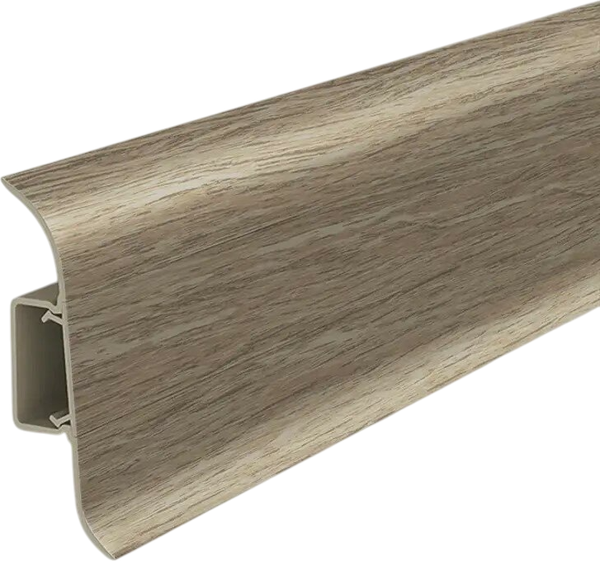 Изображение товара Плинтус Ideal Классик 211 Дуб рустик 55мм с центральной планкой (2.2м)