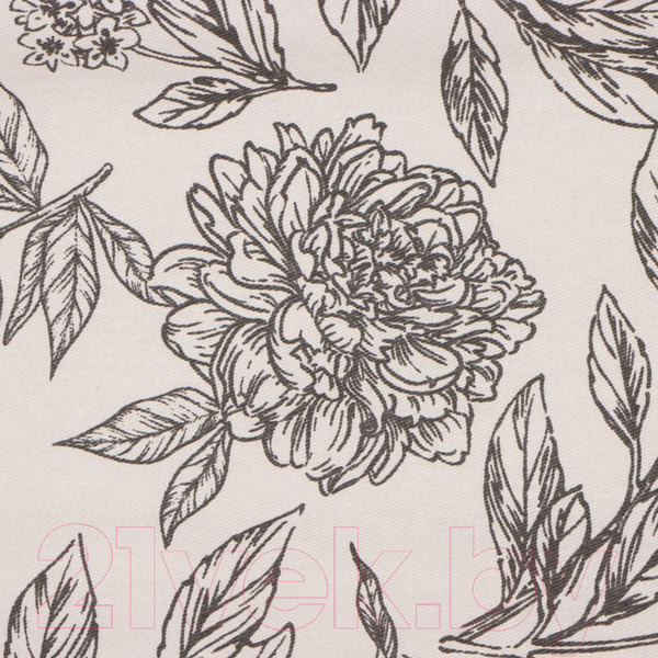 Изображение товара Комплект штор Этель Black Flowers / 10283368 (149x180, 2шт, с подхватами)