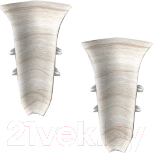 Изображение товара Уголок для плинтуса Ideal Классик 251 Ясень (5.5см, 2шт, внутренний, флоупак)