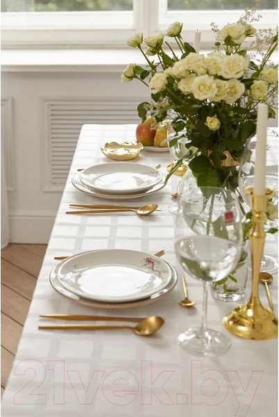 Изображение товара Скатерть Этель Geometry / 6974074 (белый)
