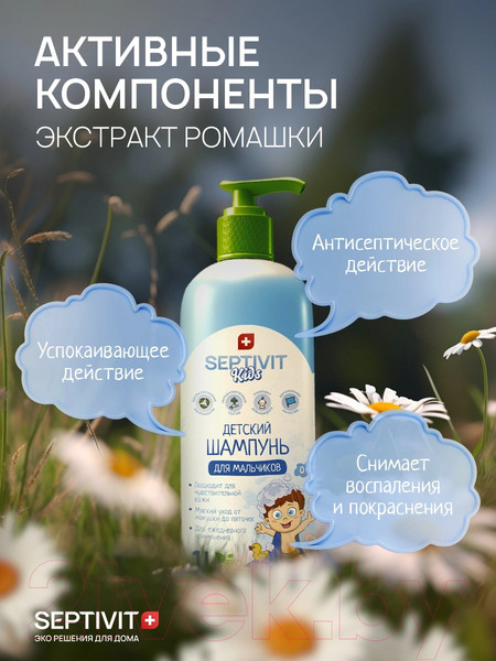 Изображение товара Шампунь детский Septivit Для мальчиков (1л)