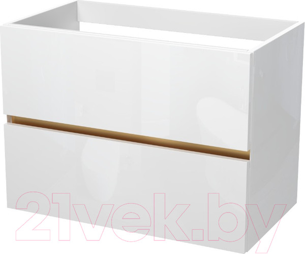 Изображение товара Тумба под умывальник ЗОВ Лира 70 / L70MW0MWGVA (белый глянец)
