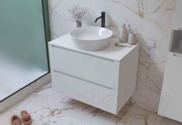 Изображение товара Столешница для тумбы в ванную ЗОВ CLDSP18W595458C2 (белый)