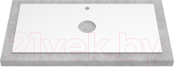 Изображение товара Столешница для тумбы в ванную ЗОВ CLDSP18W595458C2 (белый)