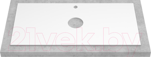 Изображение товара Столешница для тумбы в ванную ЗОВ CLDSP18W695458C2 (белый)