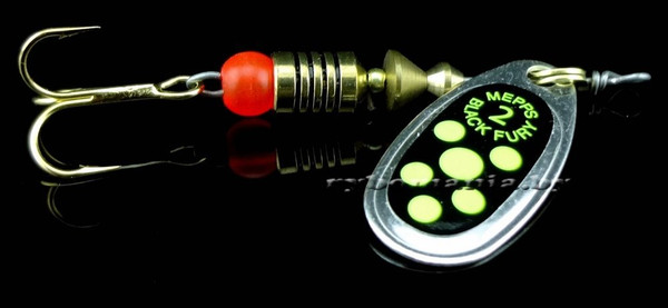 Изображение товара Блесна Mepps Black Fury 2 (Silver/Chartreuse Dots)