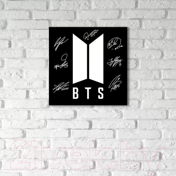 Изображение товара Картина на стекле Stamprint BTS1 ID001 (30x30)