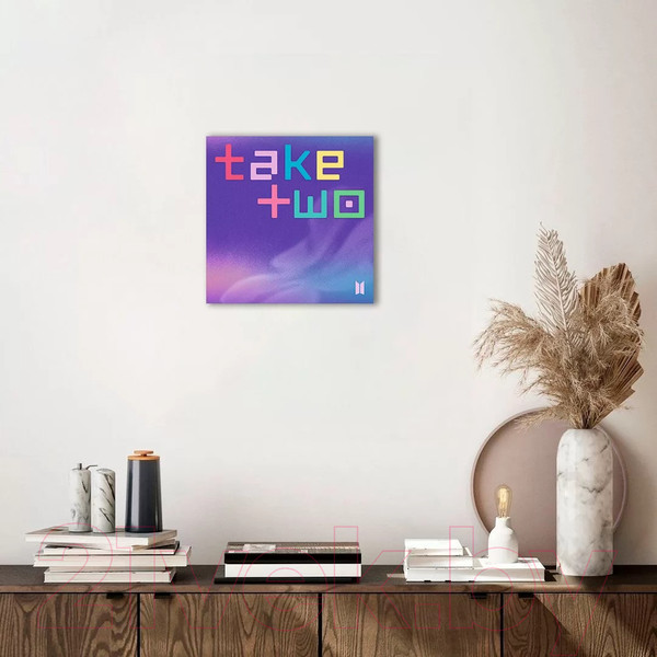 Изображение товара Картина на стекле Stamprint Take Two ID012 (30x30)