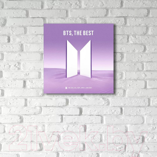 Изображение товара Картина на стекле Stamprint BTS, The Best ID013 (30x30)