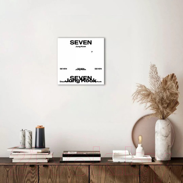 Изображение товара Картина на стекле Stamprint Seven 1 ID030 (30x30)