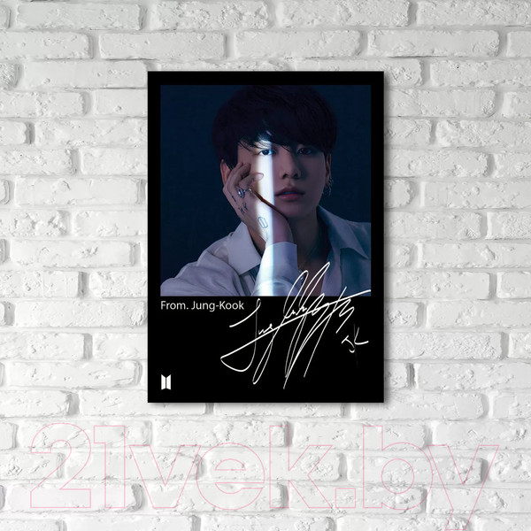 Изображение товара Картина на стекле Stamprint Proof. Jung-kook 1 ID017 (70x50)