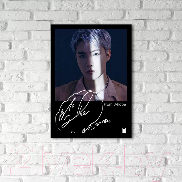 Изображение товара Картина на стекле Stamprint Proof. J-hope 1 ID014 (70x50)