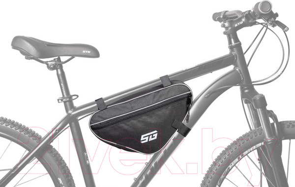 Изображение товара Сумка велосипедная STG FB-003 / Х113122 (черный/серый)