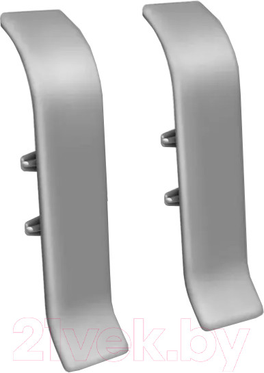 Изображение товара Соединитель для плинтуса Ideal Классик 081 Серебристый (5.5см, 2шт, флоупак)