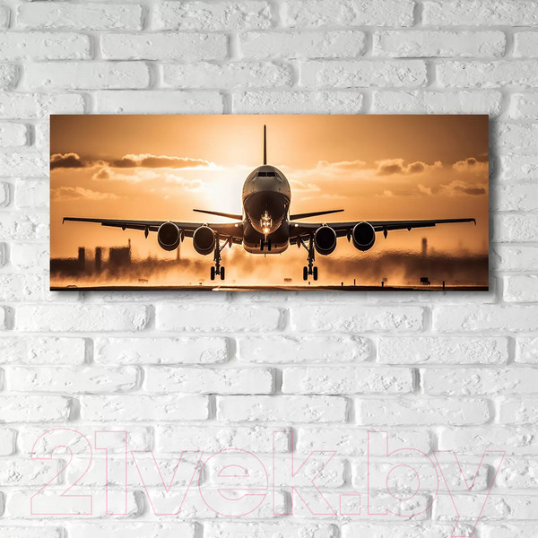 Изображение товара Картина на стекле Stamprint Взлет VR019 (50x125)