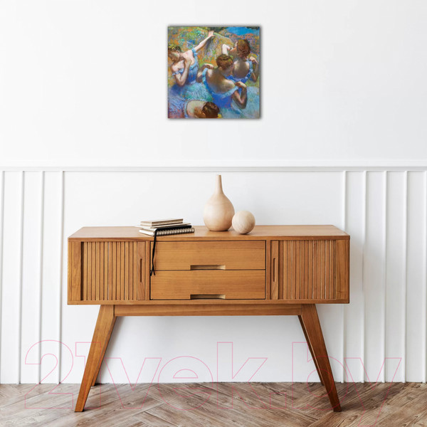 Изображение товара Картина на стекле Stamprint Голубые танцовщицы Э. Дэга PT016 (30x30)