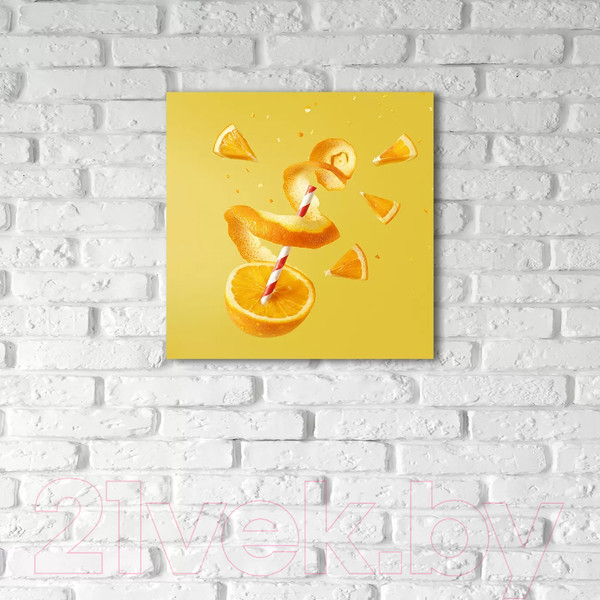 Изображение товара Картина на стекле Stamprint Фейерверк фруктов 3 KT063 (30x30)